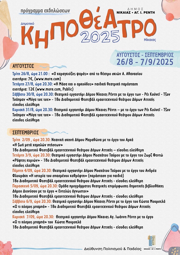 pireastime kipotheatro nikaias programma